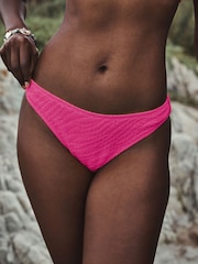 Pink Brazilian Crinkle Bikini Bottoms - Image 3 of 7