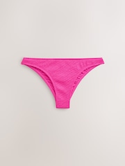 Pink Brazilian Crinkle Bikini Bottoms - Image 4 of 7