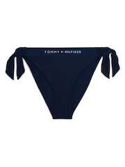 Tommy Hilfiger Blue Original Logo Side Tie Bikini Bottoms - Image 5 of 5