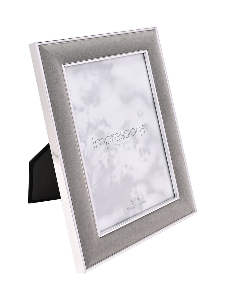 Widdop Grey Photo Frame with Velvet - Image 2 of 4 Widdop Grey Photo Frame with Velvet - Image 2 of 4