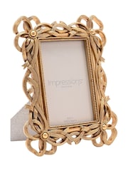 Widdop Gold Bowknot Design Resin Photo Frame - Image 1 of 5
