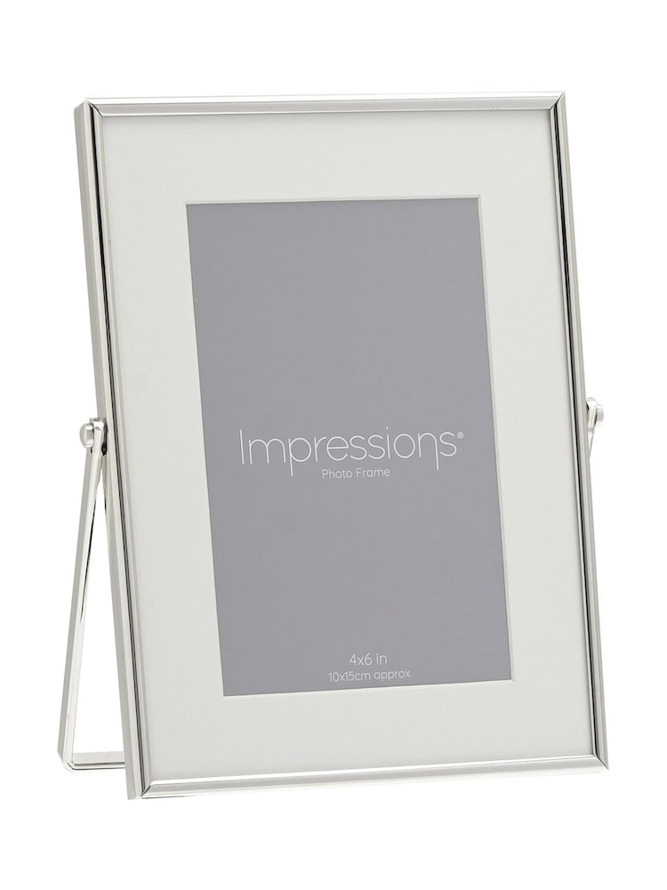 Widdop Silver Colour White Border Photo Frame - Image 1 of 6