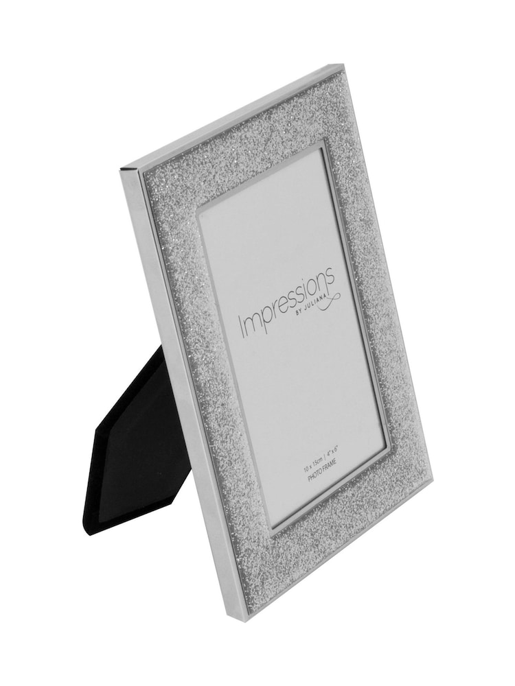 Widdop Silver Photo Frame with Glitter Band - Image 2 of 6 Widdop Silver Photo Frame with Glitter Band - Image 2 of 6