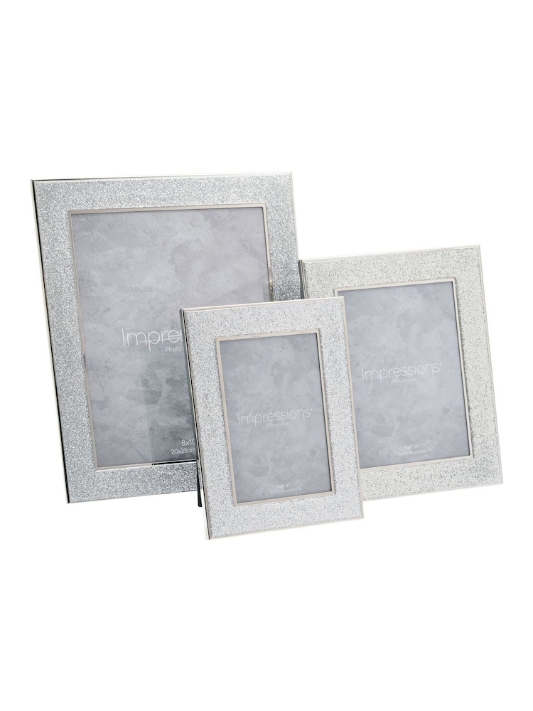 Widdop Silver Photo Frame with Glitter Band - Image 6 of 6 Widdop Silver Photo Frame with Glitter Band - Image 6 of 6