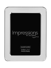 Widdop Silver Shiny Round Edge Photo Frame - Image 1 of 2