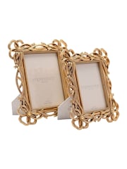 Widdop Gold Bowknot Design Resin Photo Frame - Image 4 of 5