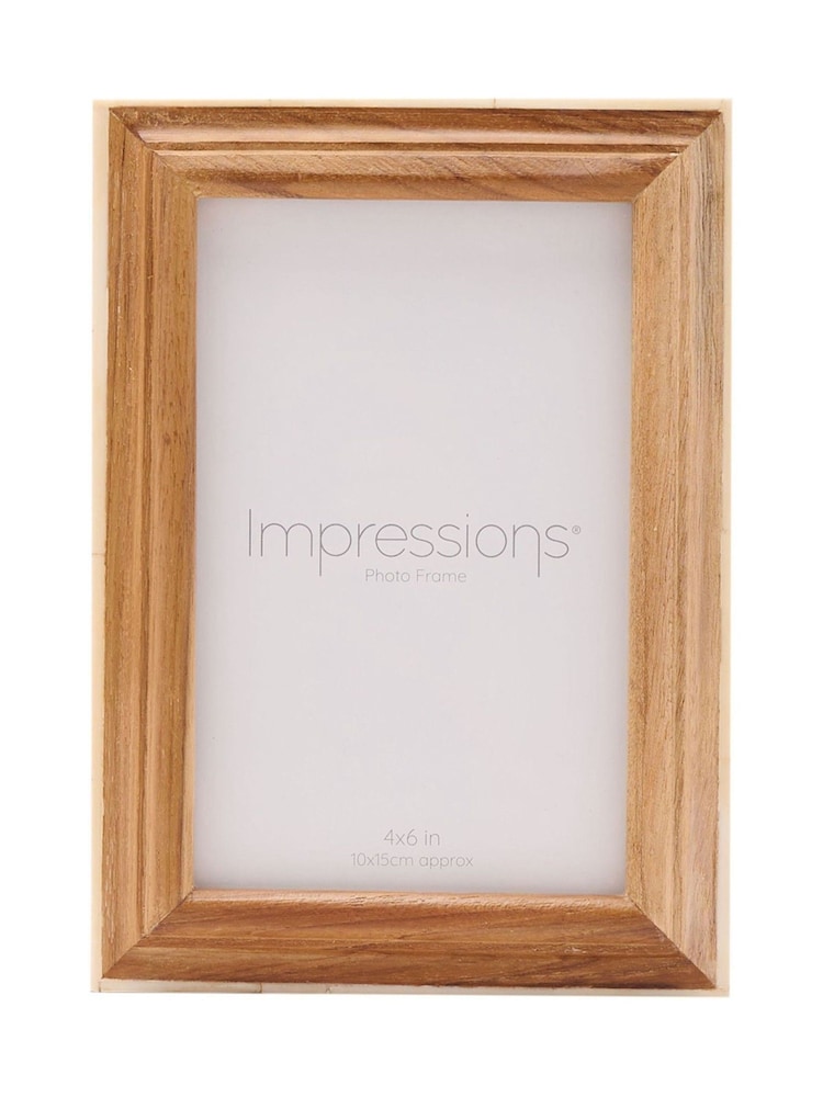 Widdop Brown Wooden Photo Frame with White Trim - Image 2 of 5 Widdop Brown Wooden Photo Frame with White Trim - Image 2 of 5