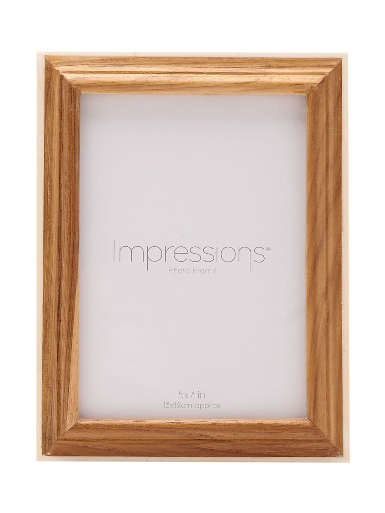 Widdop Brown Wooden Photo Frame with White Trim - Image 2 of 5 Widdop Brown Wooden Photo Frame with White Trim - Image 2 of 5