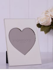 Widdop Silver Heart Aperture Plated Photo Frame - Image 3 of 4