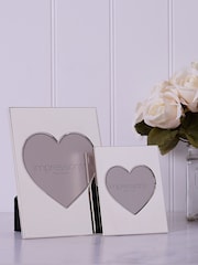 Widdop Silver Heart Aperture Plated Photo Frame - Image 4 of 4