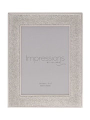 Widdop Silver Photo Frame with Glitter Band - Image 3 of 6