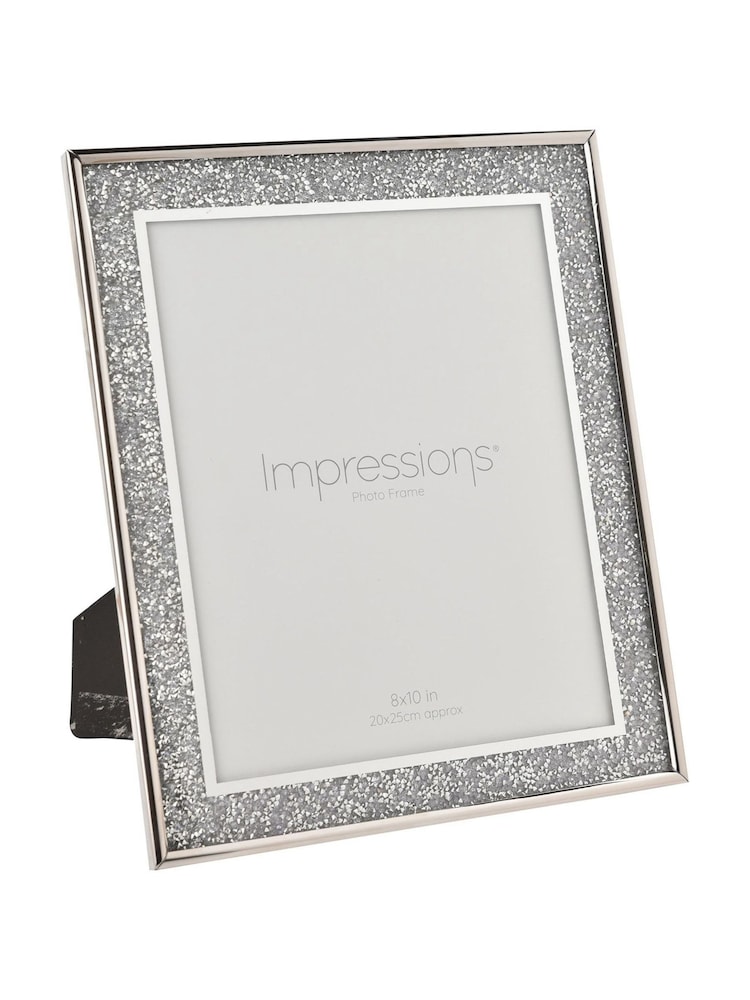 Widdop Silver Glitter Photo Frame - Image 2 of 2 Widdop Silver Glitter Photo Frame - Image 2 of 2