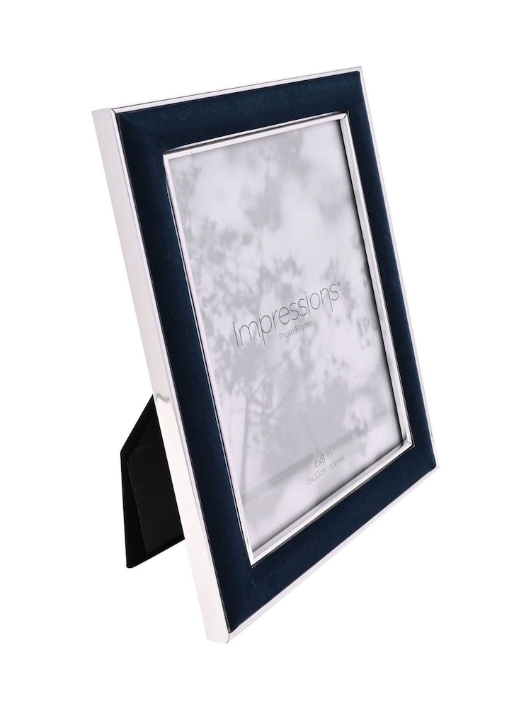 Widdop Blue Photo Frame with Velvet - Image 2 of 4 Widdop Blue Photo Frame with Velvet - Image 2 of 4