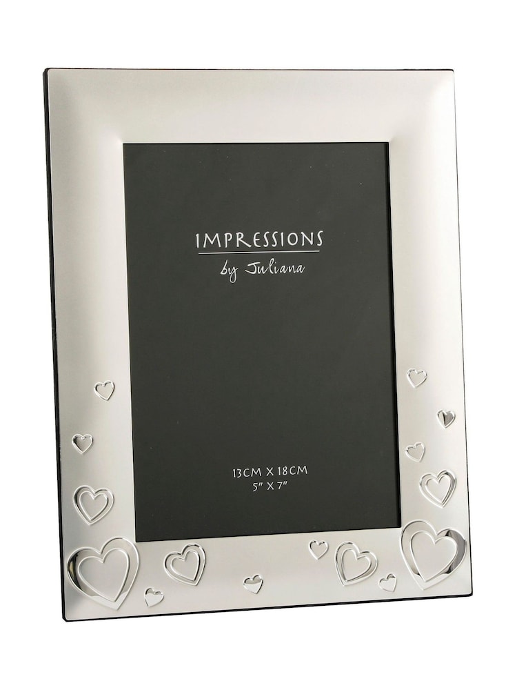 Widdop Silver 2 Tone Hearts Photo Frame - Image 1 of 1 Widdop Silver 2 Tone Hearts Photo Frame - Image 1 of 1