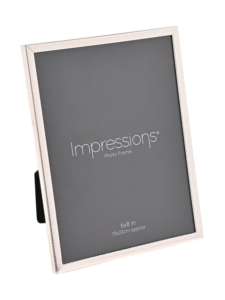 Widdop Black Silver Plated Thin Edge Crackled Photo Frame - Image 1 of 5 Widdop Black Silver Plated Thin Edge Crackled Photo Frame - Image 1 of 5