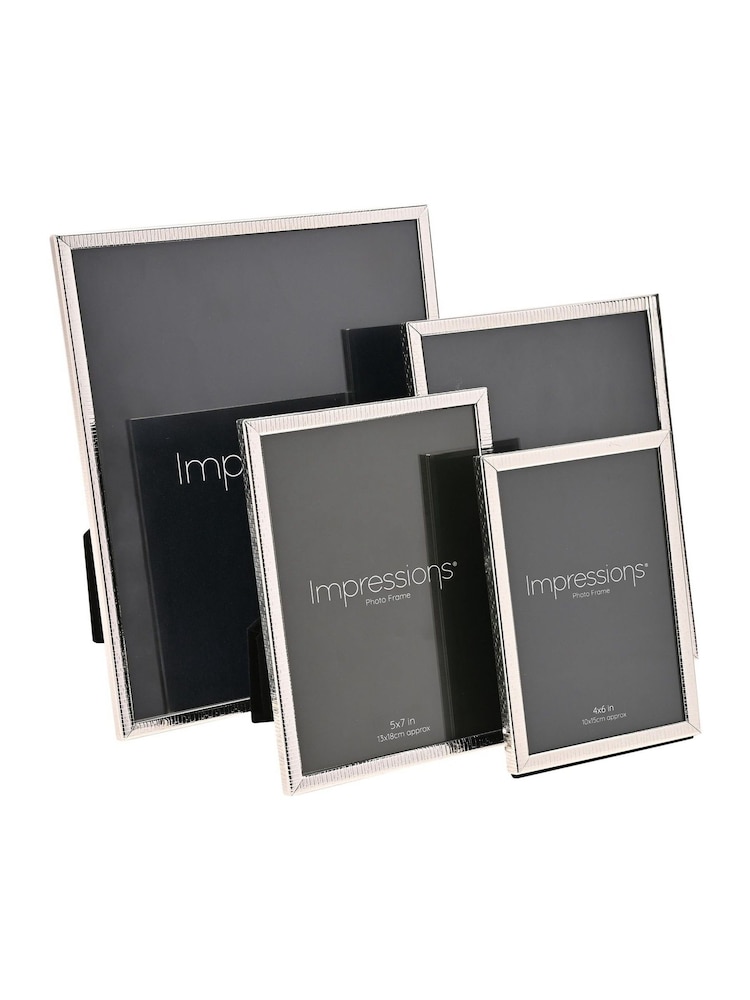Widdop Black Silver Plated Thin Edge Crackled Photo Frame - Image 5 of 5 Widdop Black Silver Plated Thin Edge Crackled Photo Frame - Image 5 of 5