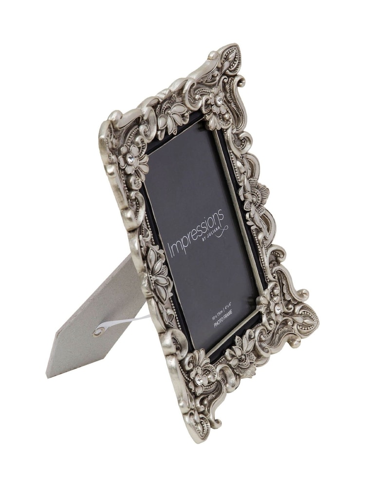 Widdop Silver Antique Floral Resin Photo Frame - Image 2 of 5 Widdop Silver Antique Floral Resin Photo Frame - Image 2 of 5