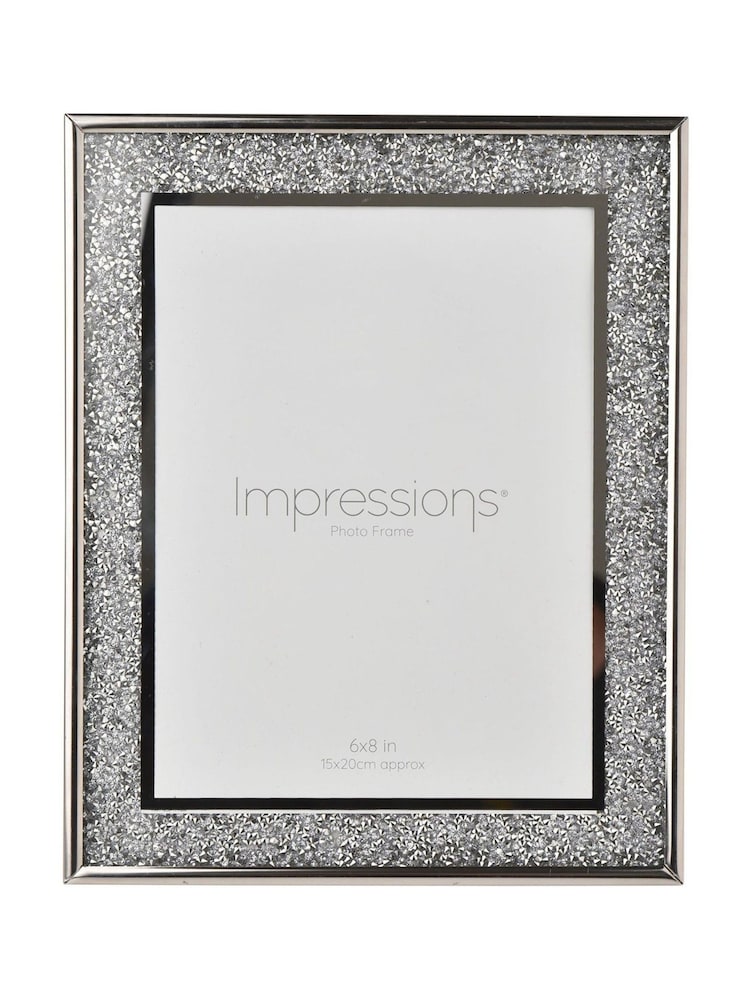 Widdop Silver Glitter Photo Frame - Image 1 of 2