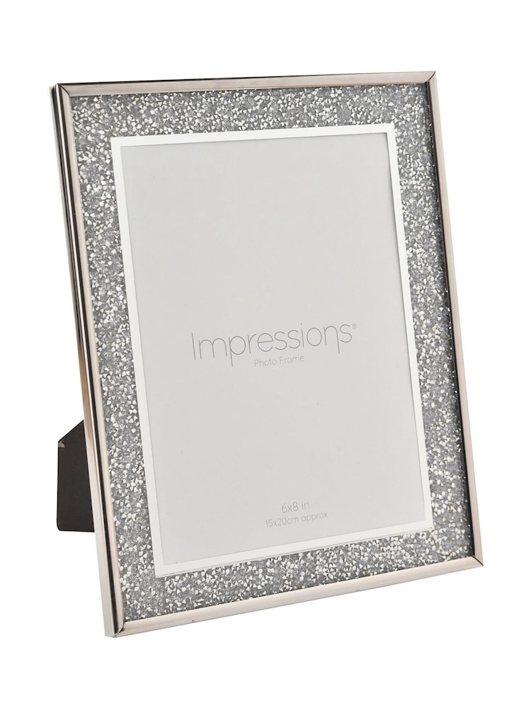 Widdop Silver Glitter Photo Frame - Image 2 of 2