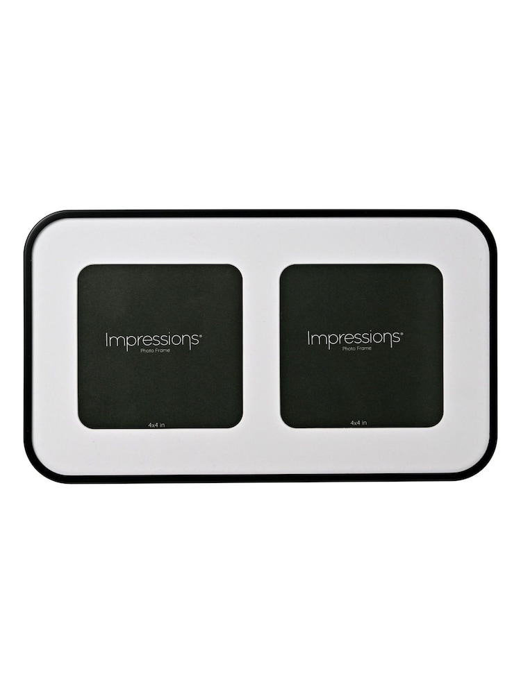 Widdop Black Double Aperture Photo Frame - Image 1 of 4 Widdop Black Double Aperture Photo Frame - Image 1 of 4