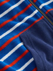 Boden Blue Towelling Zip-through Hoodie - Image 3 of 3
