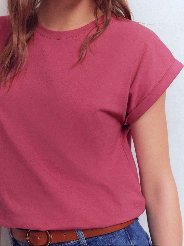 Boden Pink Turn Back T-Shirt - Image 2 of 5