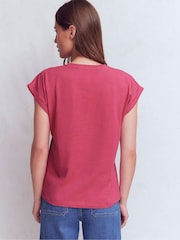 Boden Pink Turn Back T-Shirt - Image 3 of 5