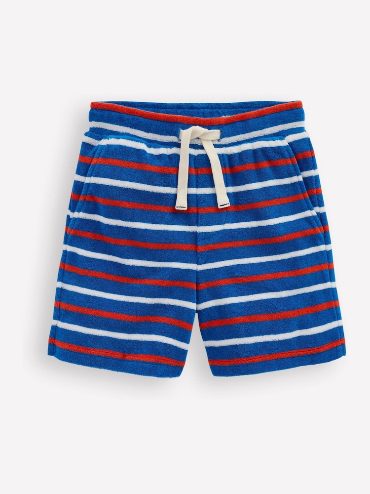 Boden Blue Towelling Shorts - Image 1 of 3 Boden Blue Towelling Shorts - Image 1 of 3