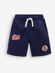 Boden Blue Superstitch Badge Shorts - Image 1 of 3