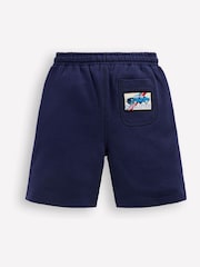 Boden Blue Superstitch Badge Shorts - Image 2 of 3