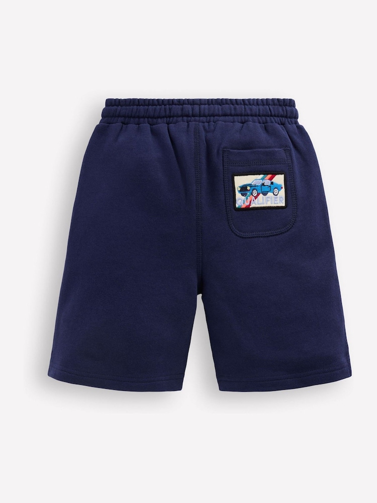 Boden Blue Superstitch Badge Shorts - Image 2 of 3 Boden Blue Superstitch Badge Shorts - Image 2 of 3