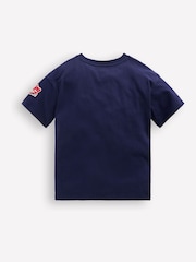 Boden Navy Blue Short Sleeve Badge T-Shirt - Image 2 of 3