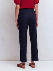 Boden Blue Slim Leg Cotton Trousers - Image 2 of 5