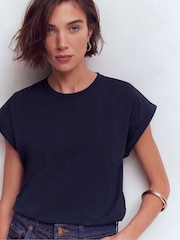 Boden Blue Turn Back T-Shirt - Image 5 of 6