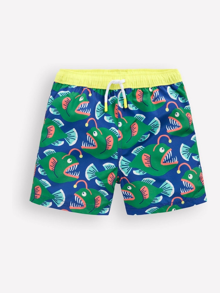 Boden Blue Swim Shorts - Image 1 of 3 Boden Blue Swim Shorts - Image 1 of 3