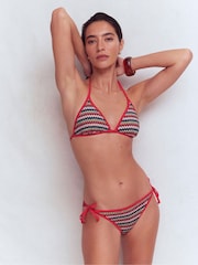 Boden Blue Symi Reversible Bikini Top - Image 1 of 7