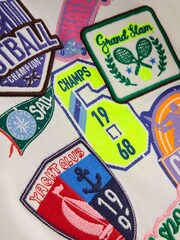 Boden Cream Short Sleeve Badge T-Shirt - Image 3 of 3