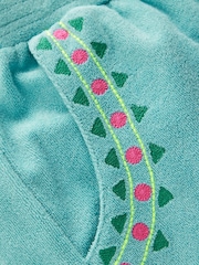 Boden Blue Straight Towelling Trousers - Image 3 of 3