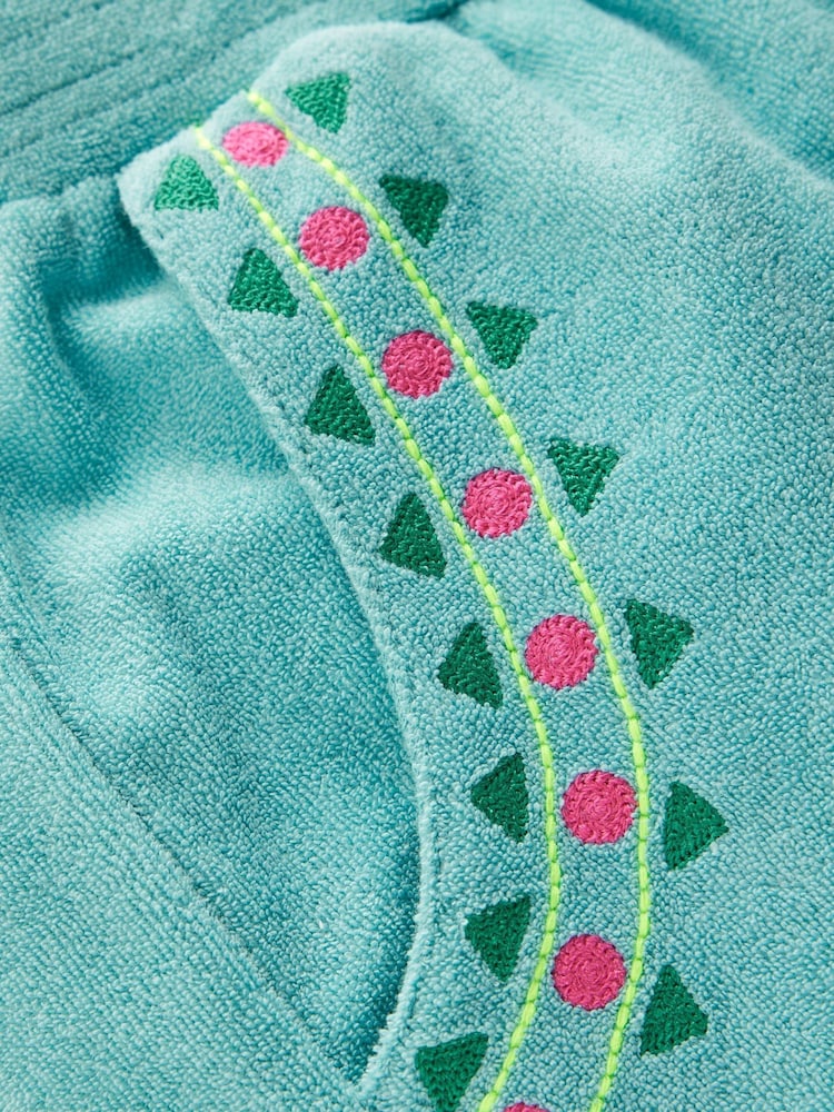 Boden Blue Straight Towelling Trousers - Image 3 of 3