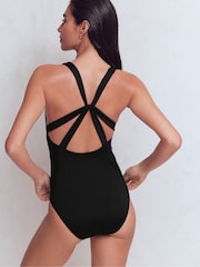 Boden Black Strap Detail Swimsuit - Image 3 of 6