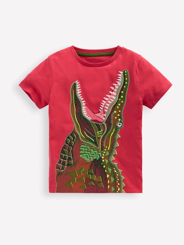Boden Red Superstitch T-Shirt - Image 1 of 3