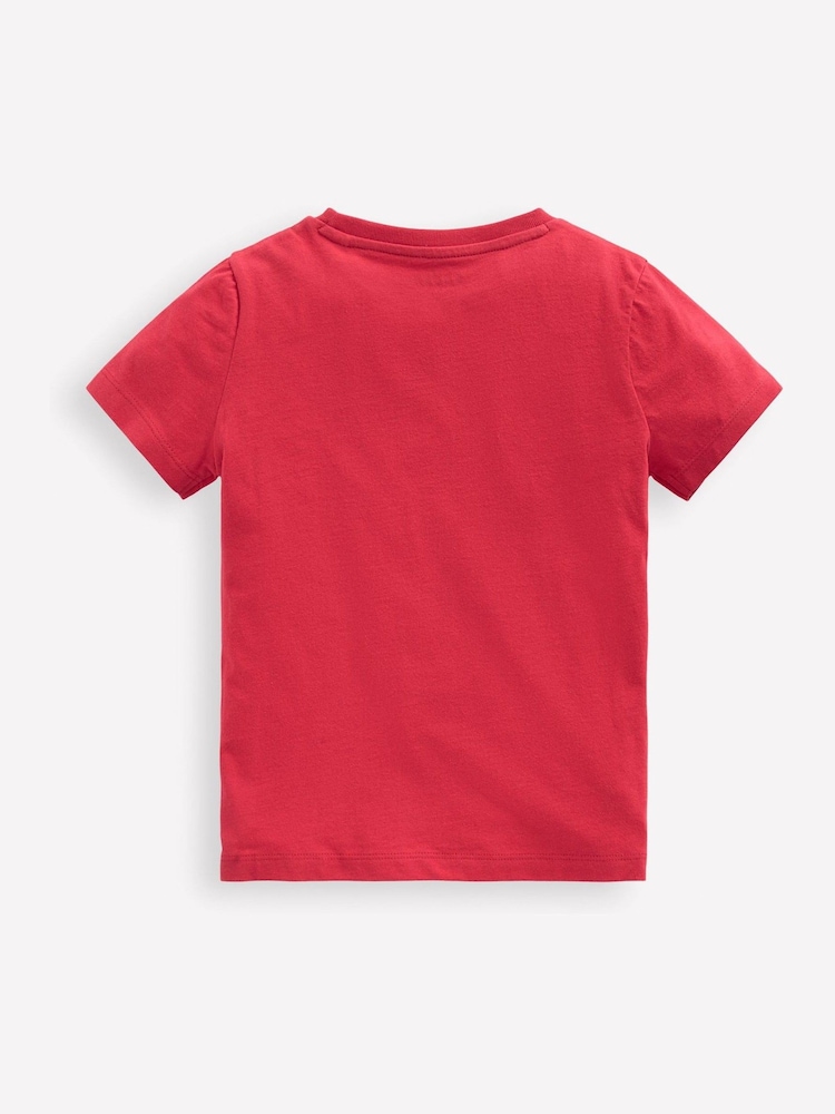 Boden Red Superstitch T-Shirt - Image 2 of 3