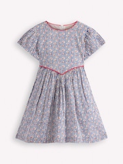 Boden Blue V-Shaped Waist Woven Dress - Image 1 of 3