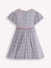 Boden Blue V-Shaped Waist Woven Dress - Image 2 of 3