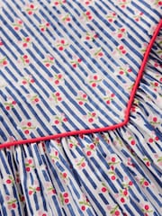 Boden Blue V-Shaped Waist Woven Dress - Image 3 of 3