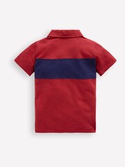 Boden Red Slub Polo Shirt - Image 3 of 4