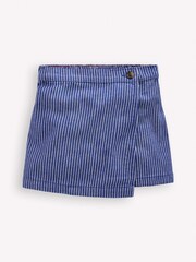 Boden Blue Wrap Woven Skort - Image 1 of 4