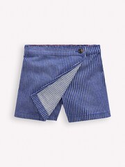 Boden Blue Wrap Woven Skort - Image 2 of 4