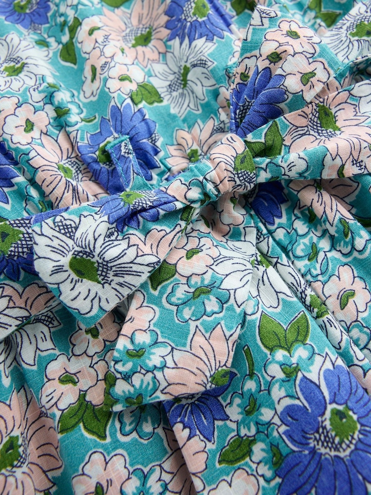 Boden Blue Tie Waist Woven Playsuit - Image 3 of 3