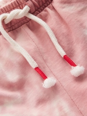Boden Pink Tie Dye Jersey Shorts - Image 3 of 3